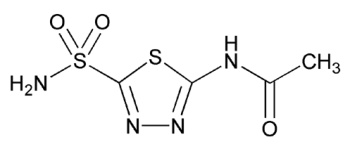 Формула ацетазоламида